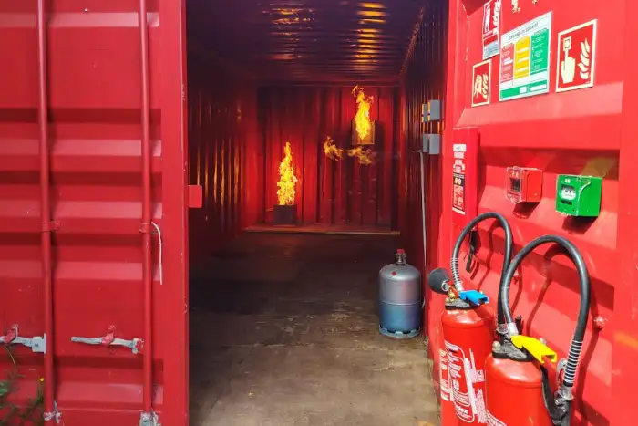 Caisson feu