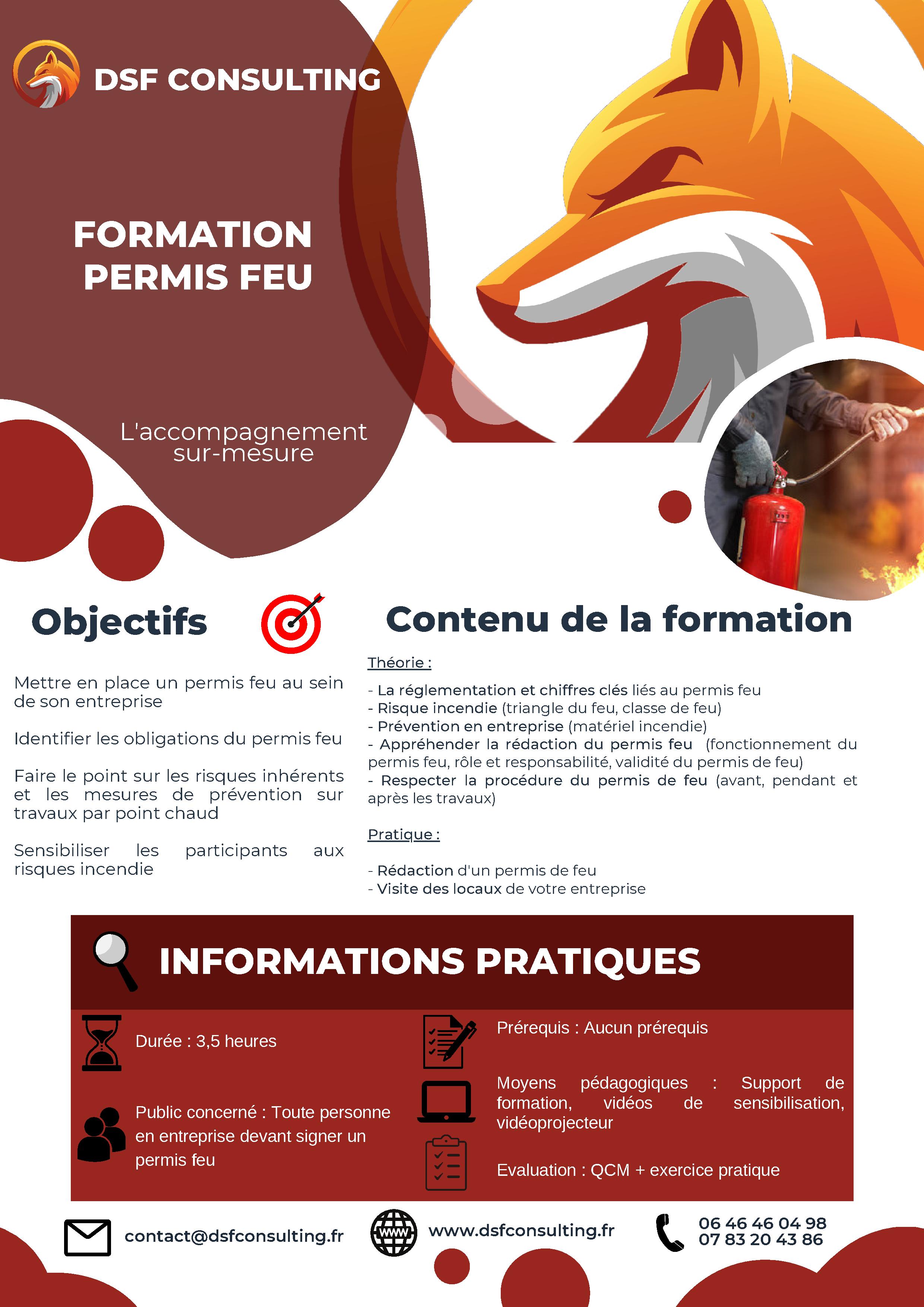 Formation permis feu