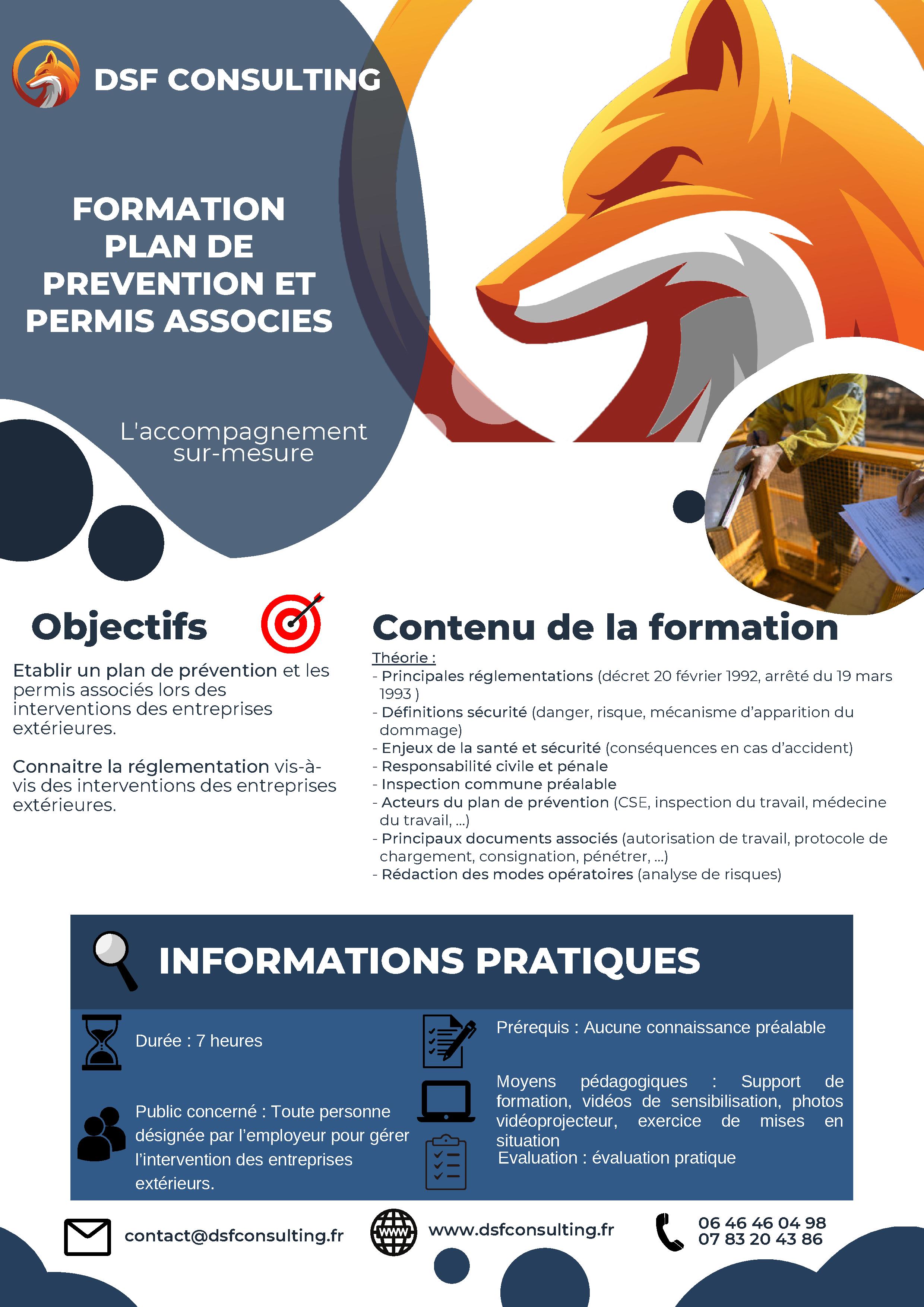 Formation plan de prévention